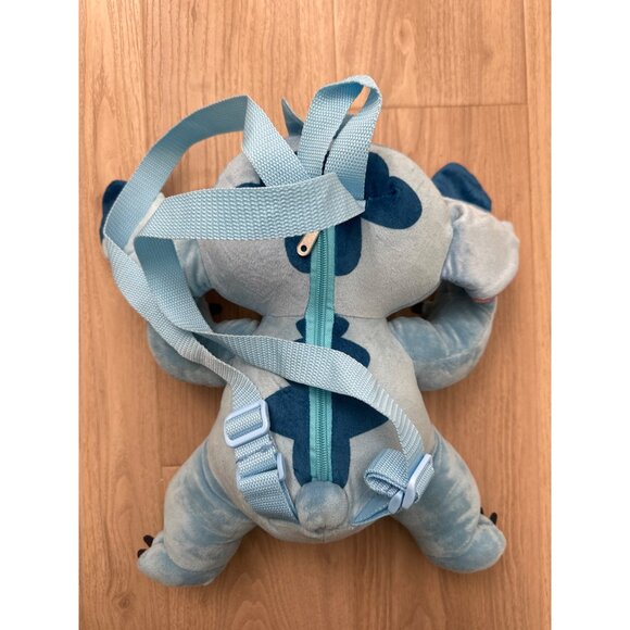 Disney Stitch Plush Backpack With Adjustable Straps & Zipper Closure For Kids - Picture 2 of 3